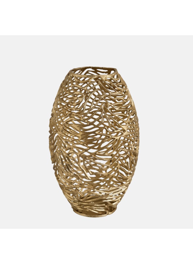 Home Box Decorative Cutwork Vase - Gold - Image 5